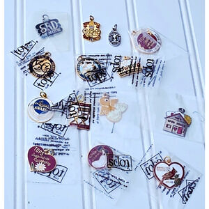 New Vintage TOPS Assorted Charms Lot Of 14 - Weight Loss - Take OFF Pounds